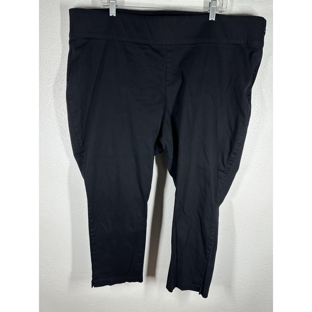 Old Navy Pants Womens 26 Plus Black Ankle‎ Chino Tapered Stretch Casual Work